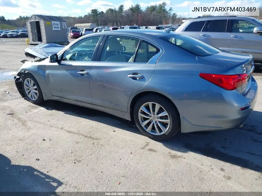 JN1BV7ARXFM403469 2015 Infiniti Q50 Premium