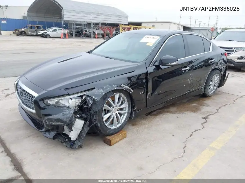 JN1BV7AP2FM336025 2015 Infiniti Q50 Premium/Sport
