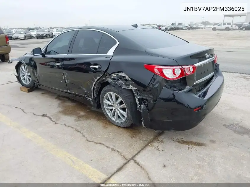 JN1BV7AP2FM336025 2015 Infiniti Q50 Premium/Sport