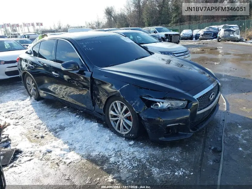 JN1BV7AP9FM346051 2015 Infiniti Q50 Premium