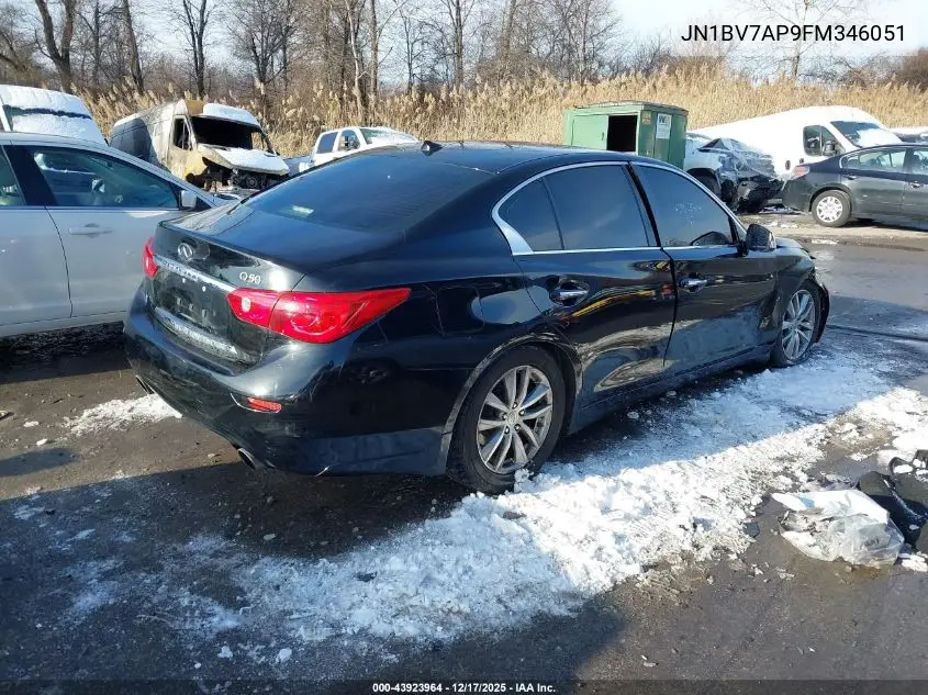 JN1BV7AP9FM346051 2015 Infiniti Q50 Premium