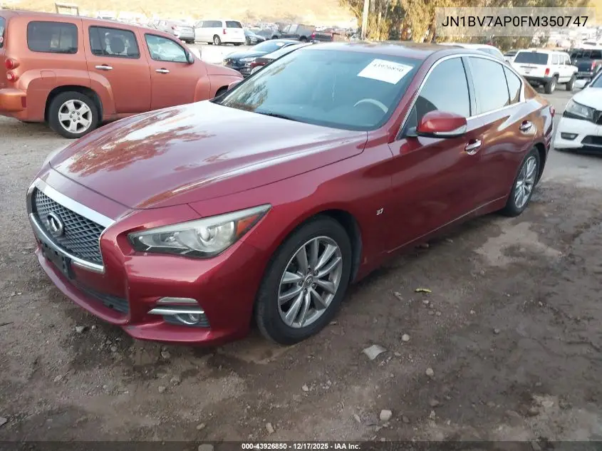 JN1BV7AP0FM350747 2015 Infiniti Q50 Premium