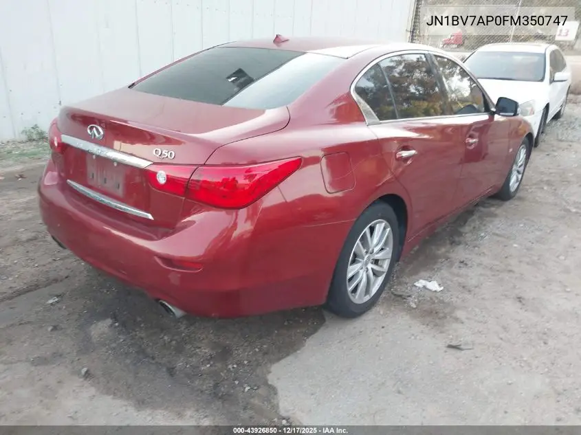 JN1BV7AP0FM350747 2015 Infiniti Q50 Premium