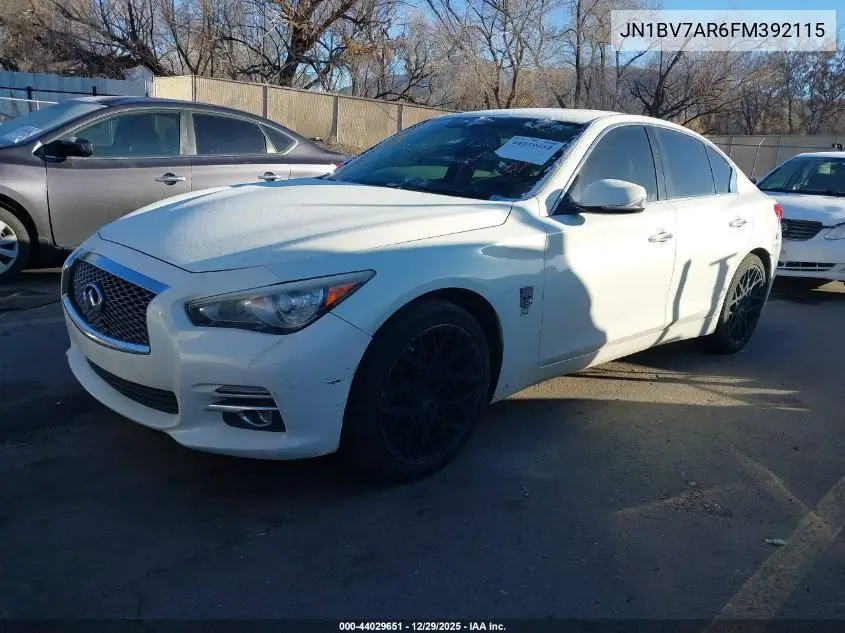 JN1BV7AR6FM392115 2015 Infiniti Q50 Premium