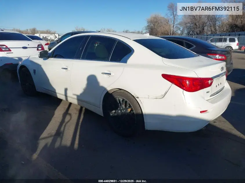 JN1BV7AR6FM392115 2015 Infiniti Q50 Premium