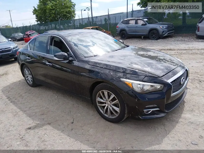 JN1BV7AR7FM403350 2015 Infiniti Q50 Premium