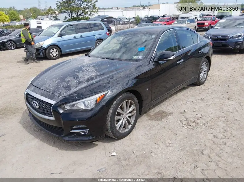 JN1BV7AR7FM403350 2015 Infiniti Q50 Premium