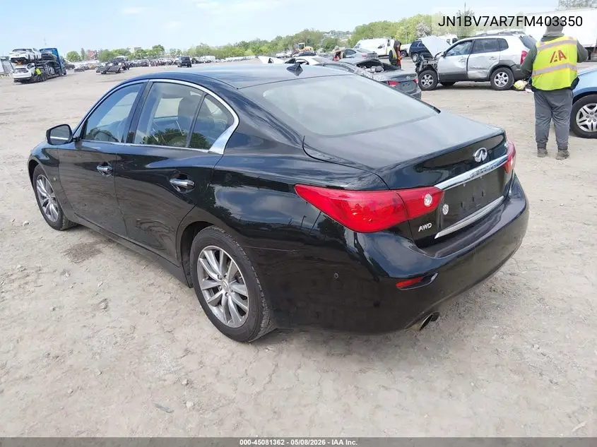 JN1BV7AR7FM403350 2015 Infiniti Q50 Premium