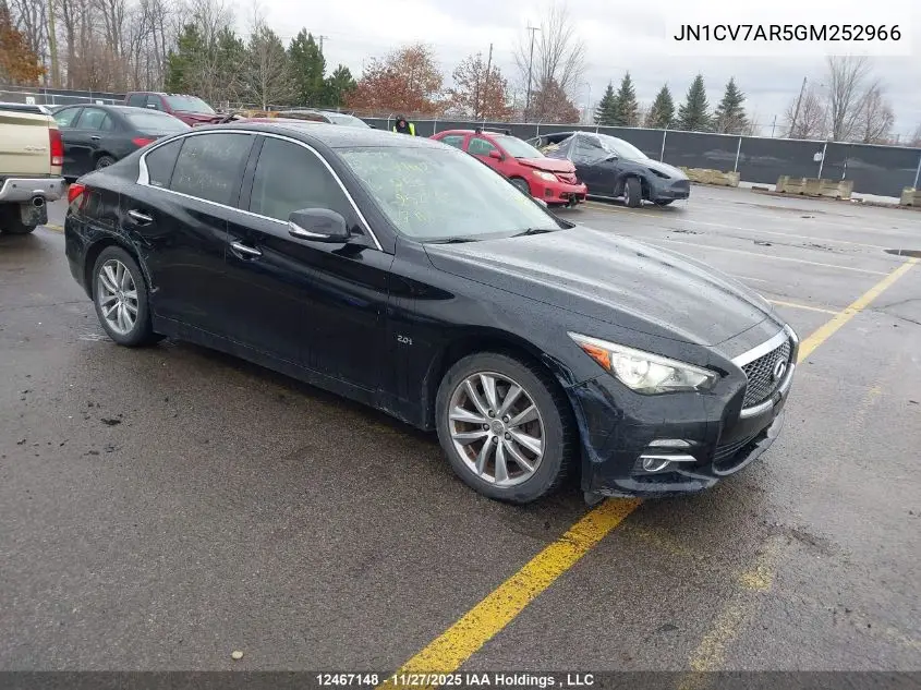 JN1CV7AR5GM252966 2016 Infiniti Q50 2.0T Base
