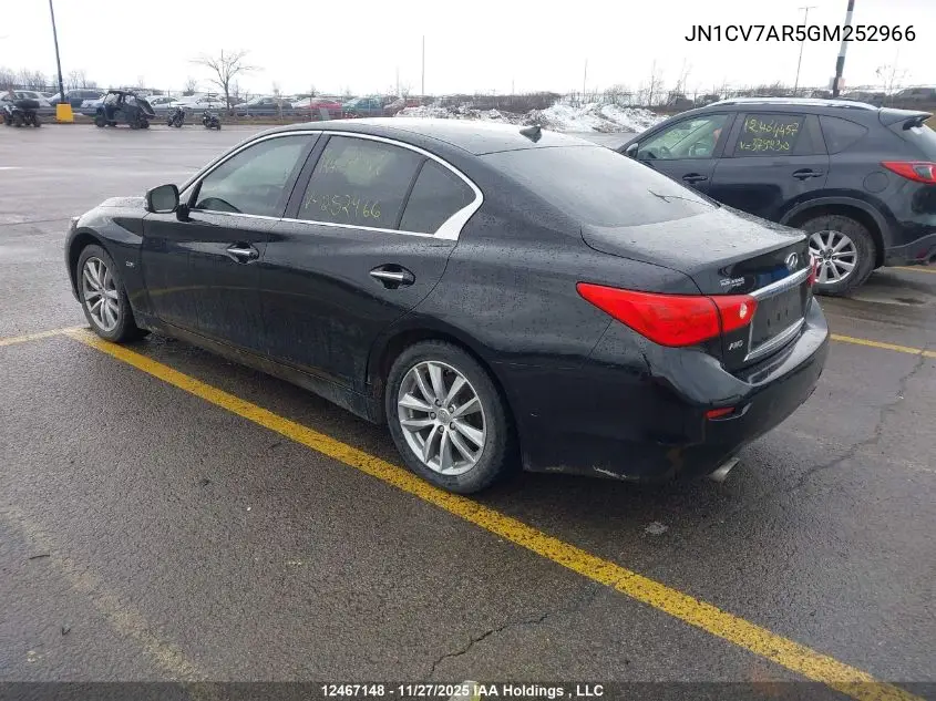 JN1CV7AR5GM252966 2016 Infiniti Q50 2.0T Base