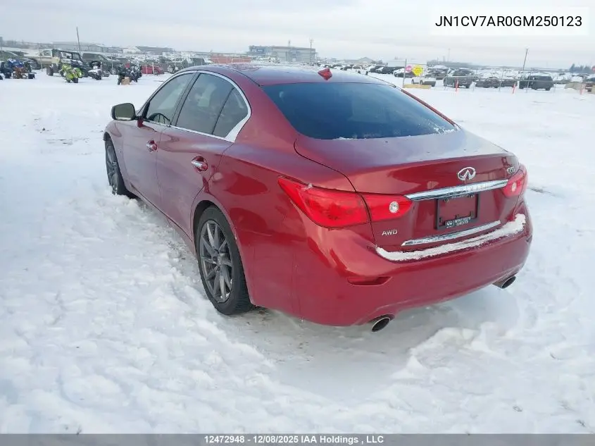 JN1CV7AR0GM250123 2016 Infiniti Q50 2.0T Base