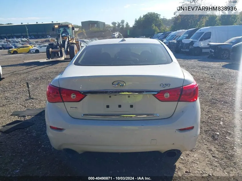 JN1EV7AR9HM838936 2017 Infiniti Q50 3.0T Signature Edition