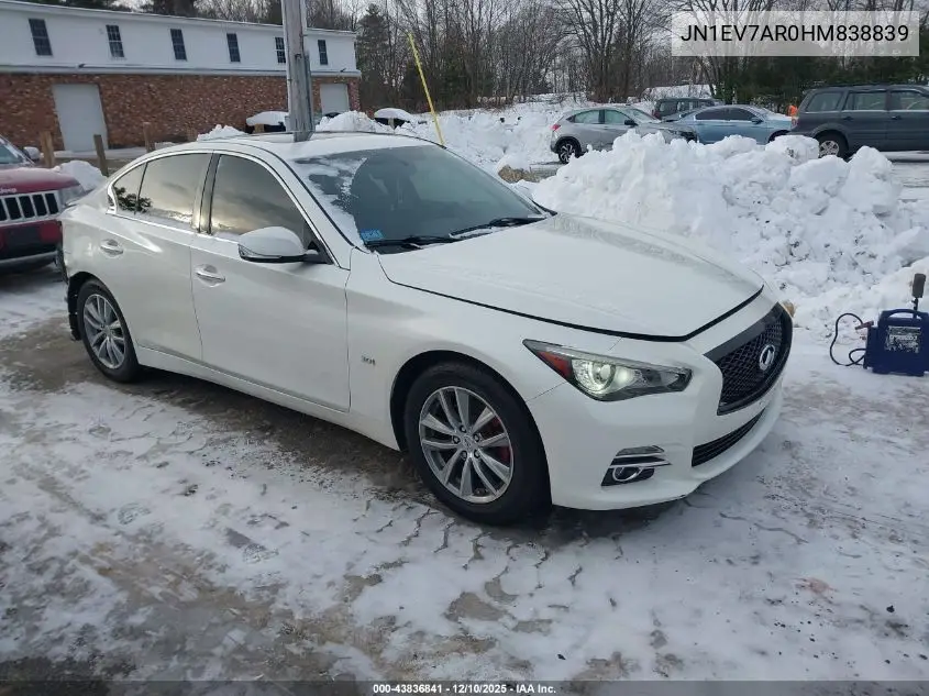 JN1EV7AR0HM838839 2017 Infiniti Q50 3.0T Premium/3.0T Signature Edition/3.0T Sport