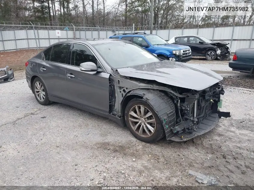 JN1EV7AP7HM735982 2017 Infiniti Q50 3.0T Premium
