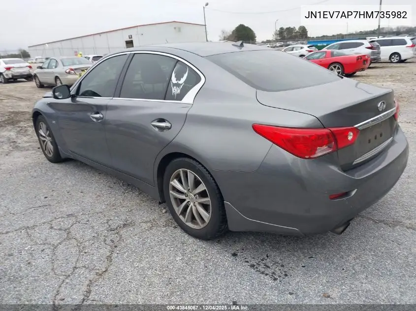 JN1EV7AP7HM735982 2017 Infiniti Q50 3.0T Premium