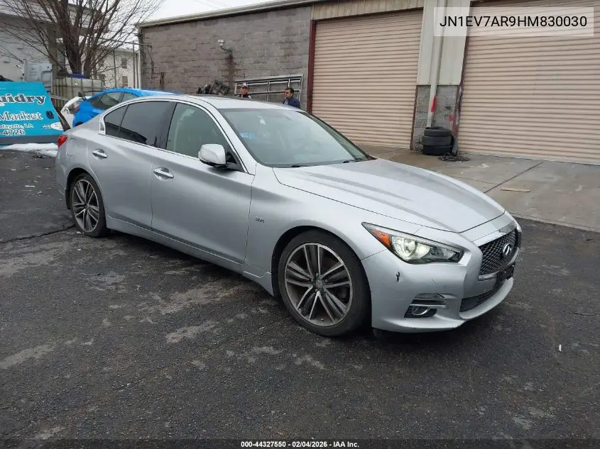 JN1EV7AR9HM830030 2017 Infiniti Q50 3.0T Premium