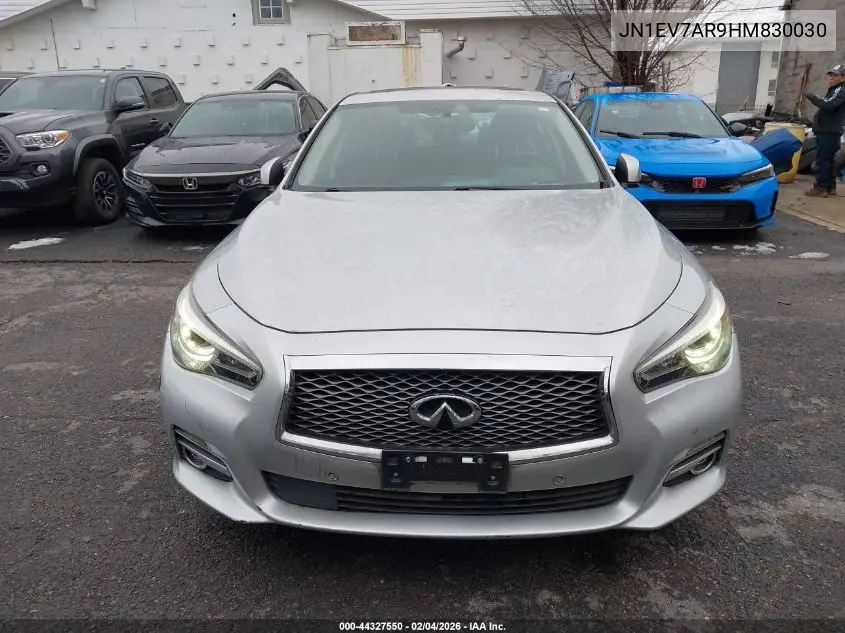 JN1EV7AR9HM830030 2017 Infiniti Q50 3.0T Premium