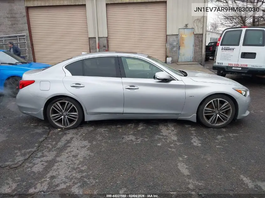 JN1EV7AR9HM830030 2017 Infiniti Q50 3.0T Premium