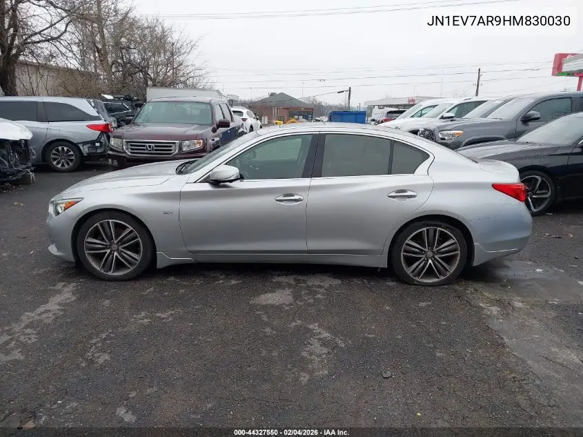 JN1EV7AR9HM830030 2017 Infiniti Q50 3.0T Premium