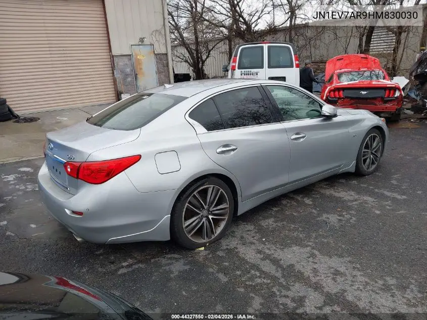 JN1EV7AR9HM830030 2017 Infiniti Q50 3.0T Premium
