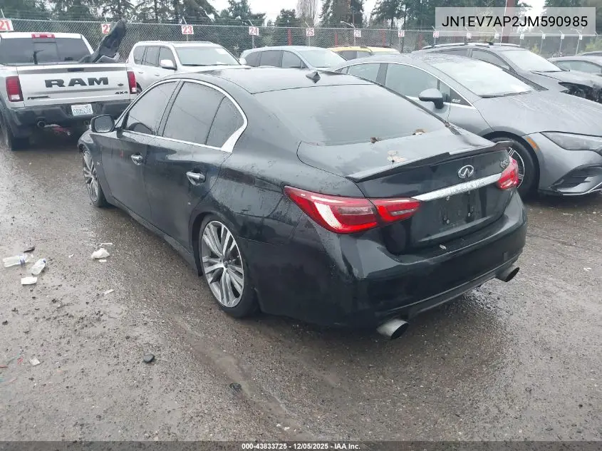 JN1EV7AP2JM590985 2018 Infiniti Q50 3.0T Sport