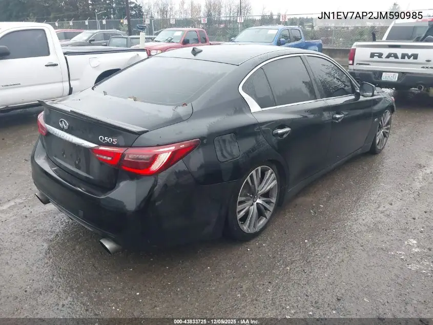 JN1EV7AP2JM590985 2018 Infiniti Q50 3.0T Sport