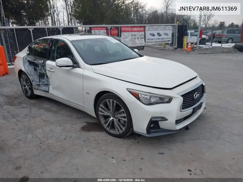 JN1EV7AR8JM611369 2018 Infiniti Q50 3.0T Sport