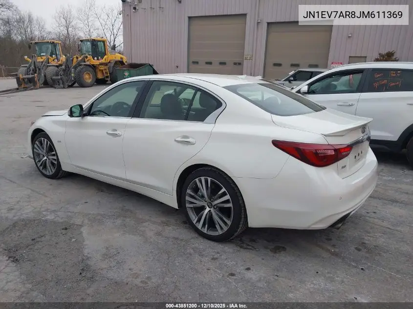 JN1EV7AR8JM611369 2018 Infiniti Q50 3.0T Sport