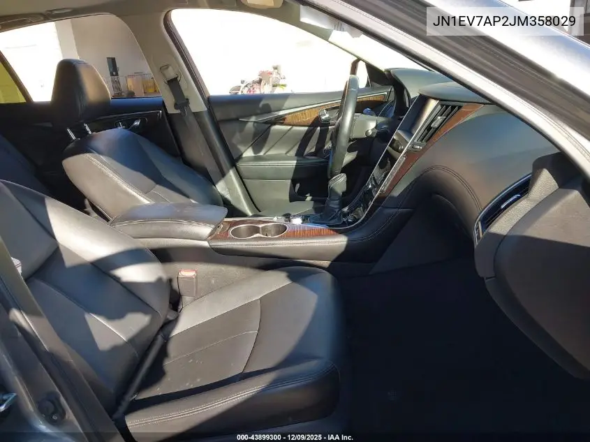 JN1EV7AP2JM358029 2018 Infiniti Q50 3.0T Luxe