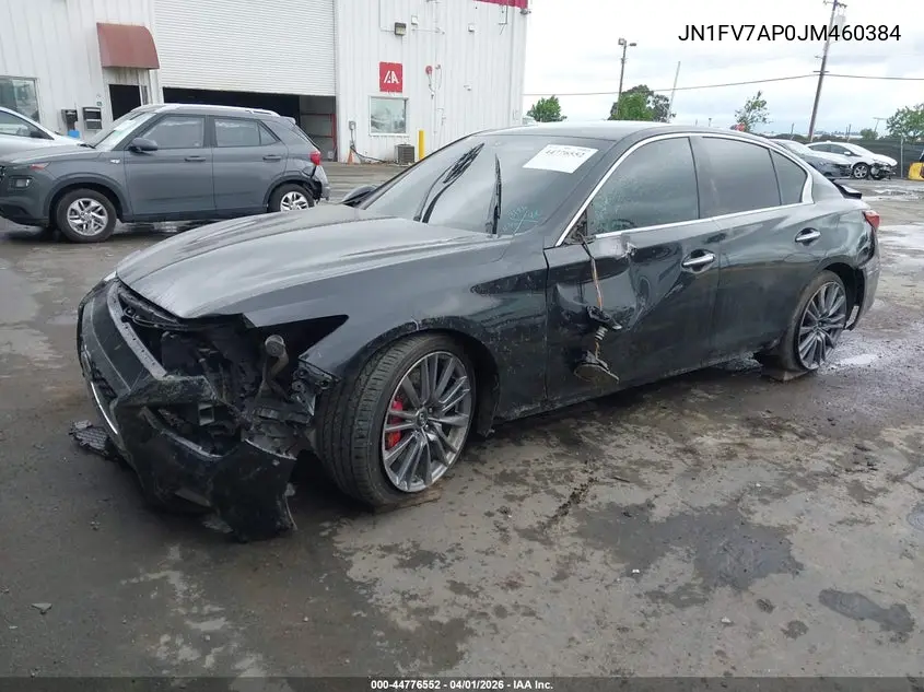 JN1FV7AP0JM460384 2018 Infiniti Q50 3.0T Red Sport 400