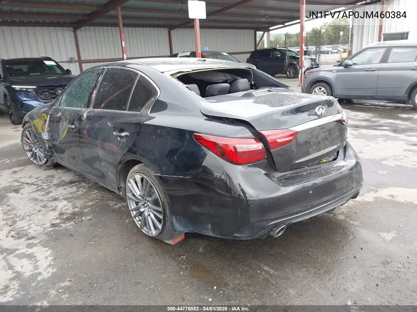 JN1FV7AP0JM460384 2018 Infiniti Q50 3.0T Red Sport 400