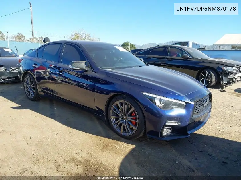 JN1FV7DP5NM370178 2022 Infiniti Q50 Red Sport 400