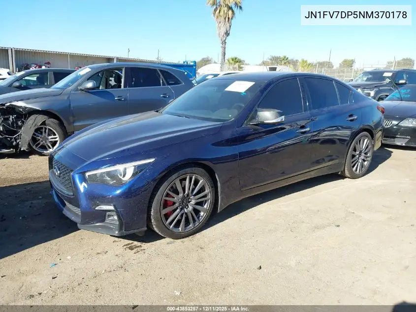 JN1FV7DP5NM370178 2022 Infiniti Q50 Red Sport 400