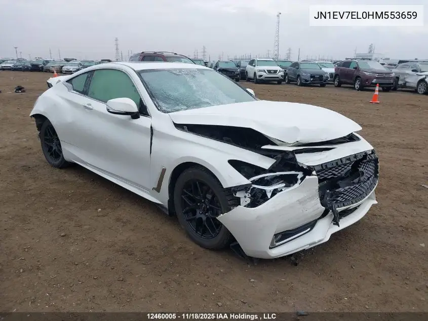 JN1EV7EL0HM553659 2017 Infiniti Q60 3.0T