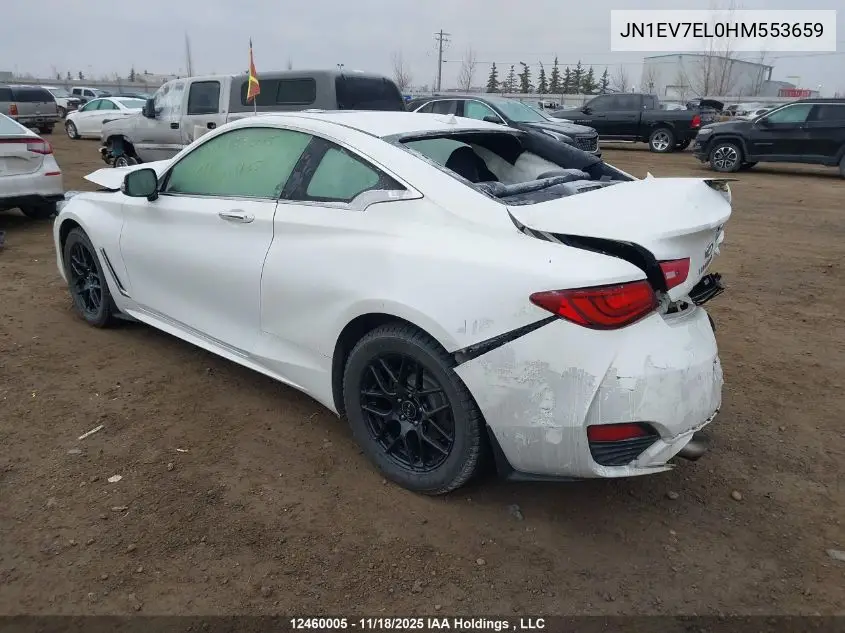 JN1EV7EL0HM553659 2017 Infiniti Q60 3.0T