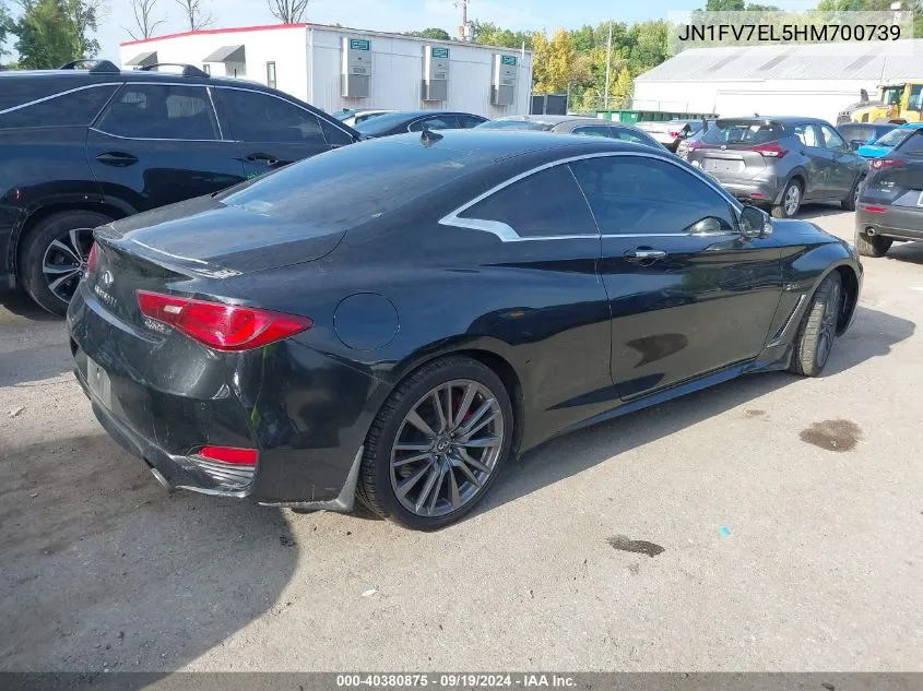 JN1FV7EL5HM700739 2017 Infiniti Q60 3.0T Red Sport 400