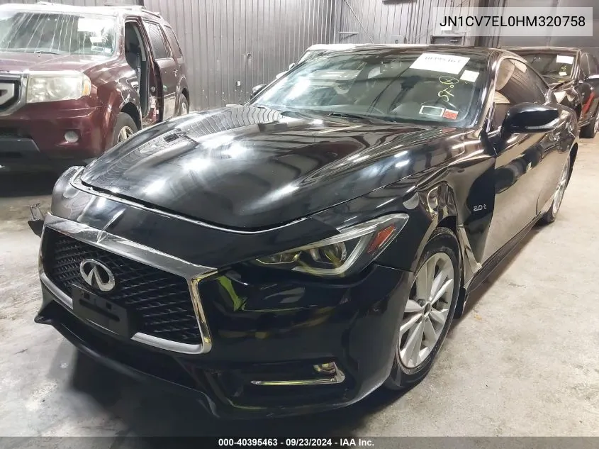 JN1CV7EL0HM320758 2017 Infiniti Q60 2.0T Premium