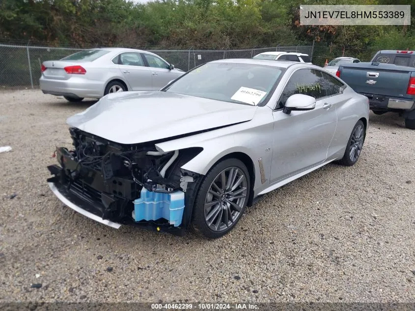 JN1EV7EL8HM553389 2017 Infiniti Q60 3.0T Sport