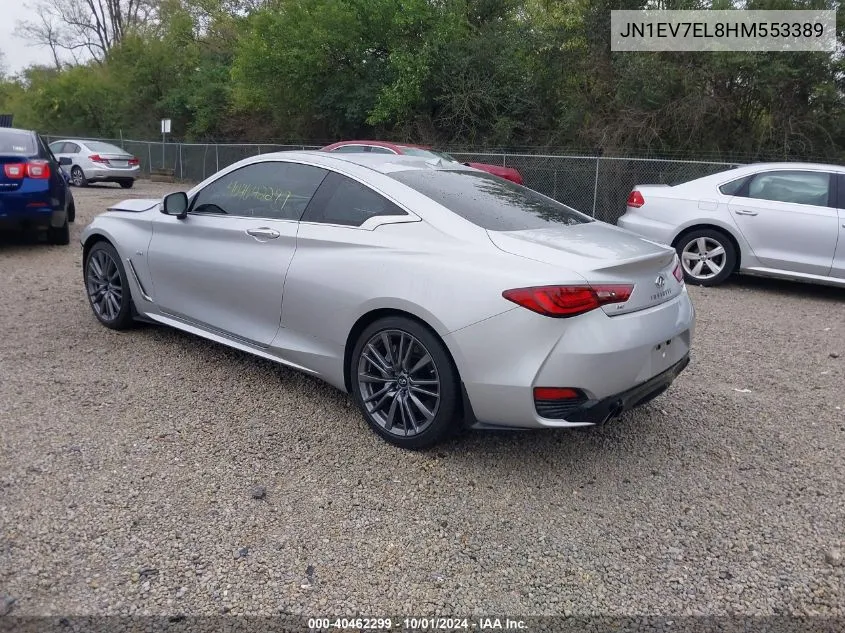 JN1EV7EL8HM553389 2017 Infiniti Q60 3.0T Sport