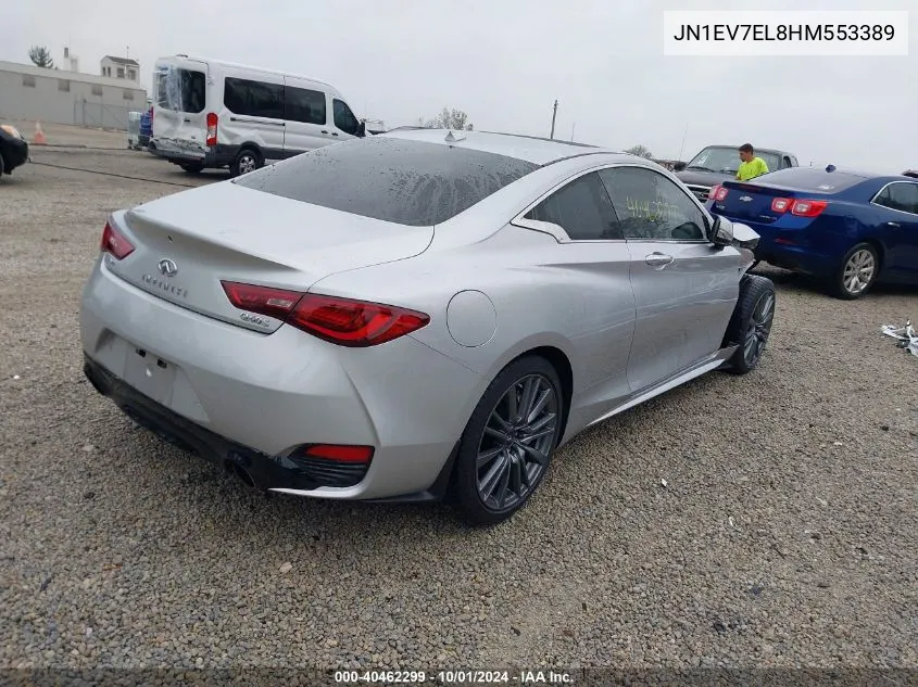 JN1EV7EL8HM553389 2017 Infiniti Q60 3.0T Sport