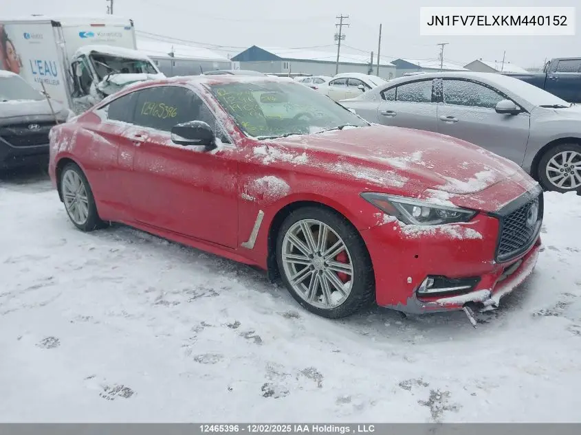 JN1FV7ELXKM440152 2019 Infiniti Q60 Red Sport 400