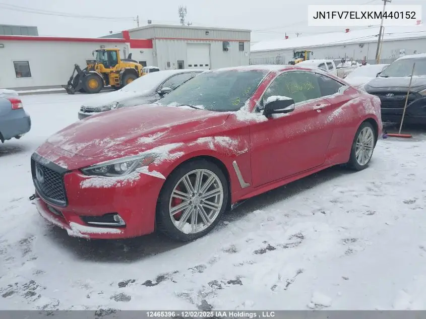 JN1FV7ELXKM440152 2019 Infiniti Q60 Red Sport 400