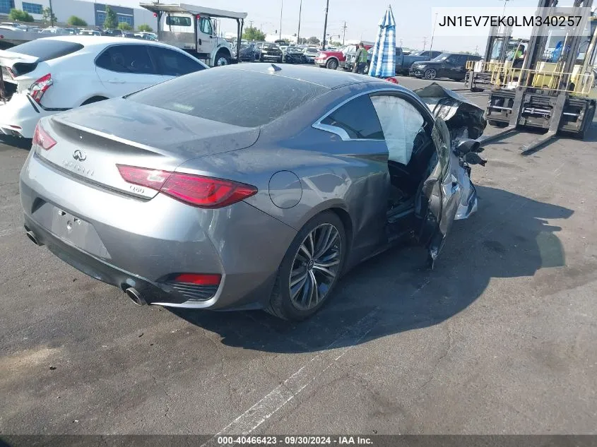 JN1EV7EK0LM340257 2020 Infiniti Q60 Pure