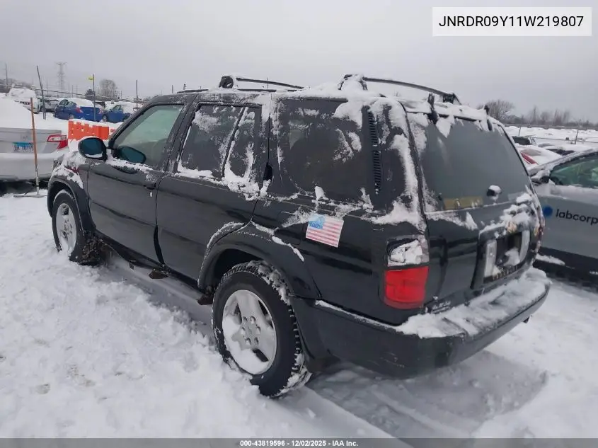 JNRDR09Y11W219807 2001 Infiniti Qx4 Luxury