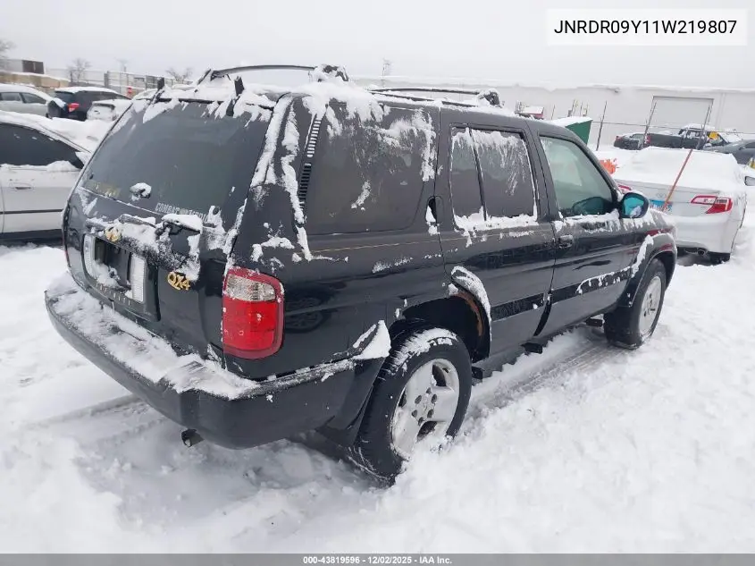 JNRDR09Y11W219807 2001 Infiniti Qx4 Luxury