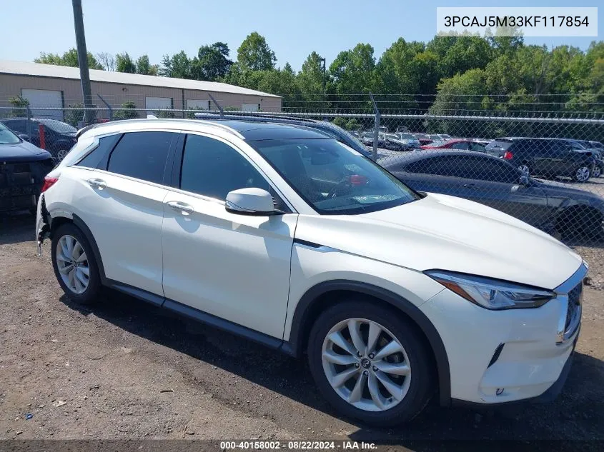 3PCAJ5M33KF117854 2019 Infiniti Qx50 Luxe