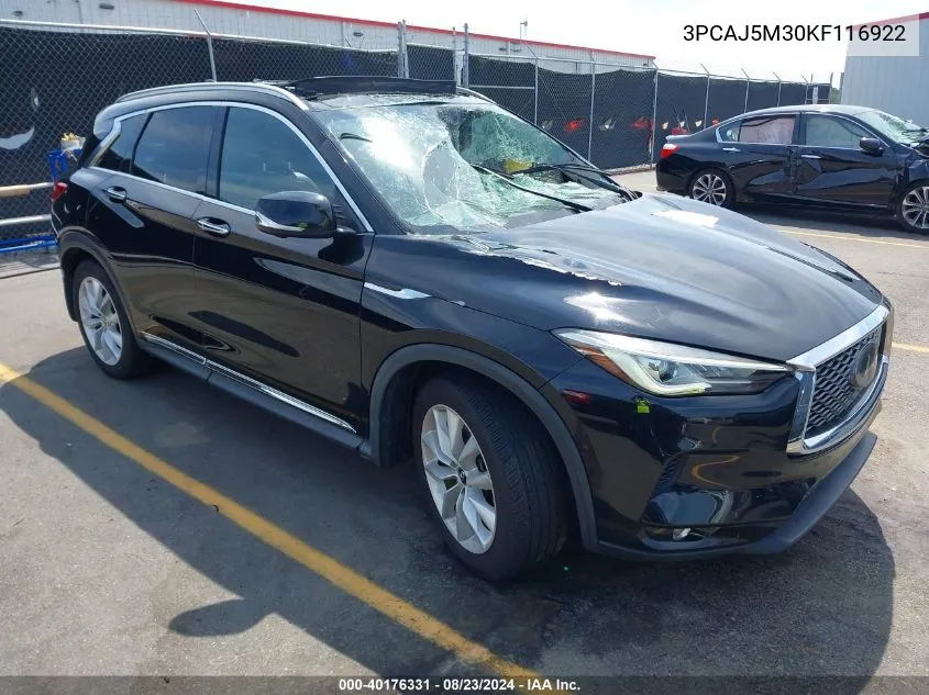 3PCAJ5M30KF116922 2019 Infiniti Qx50 Essential