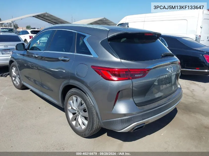 3PCAJ5M13KF133647 2019 Infiniti Qx50 Luxe