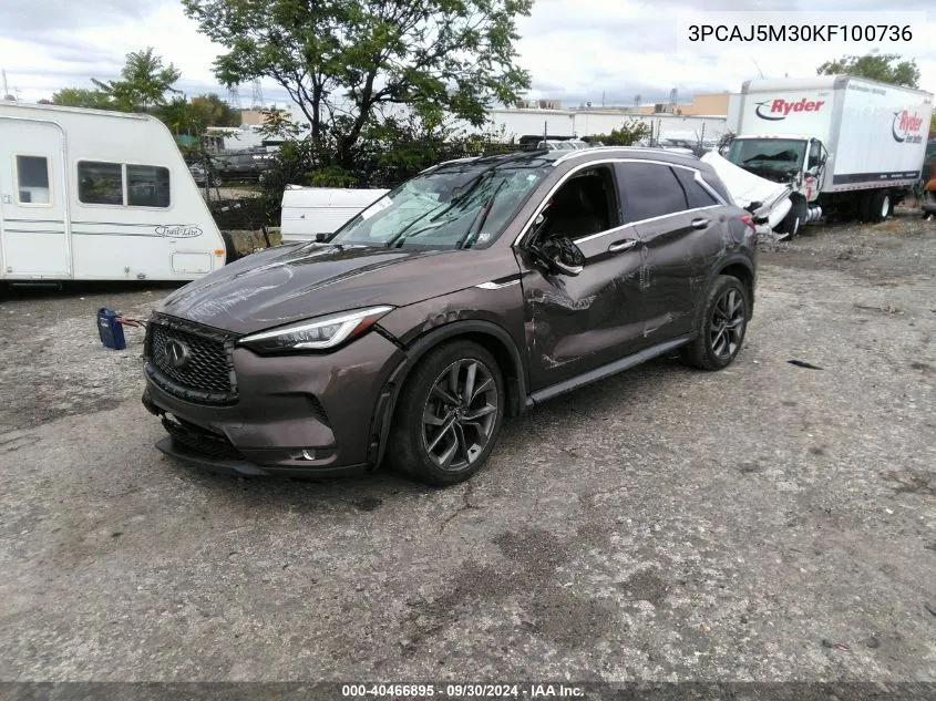 3PCAJ5M30KF100736 2019 Infiniti Qx50 Essential/Pure