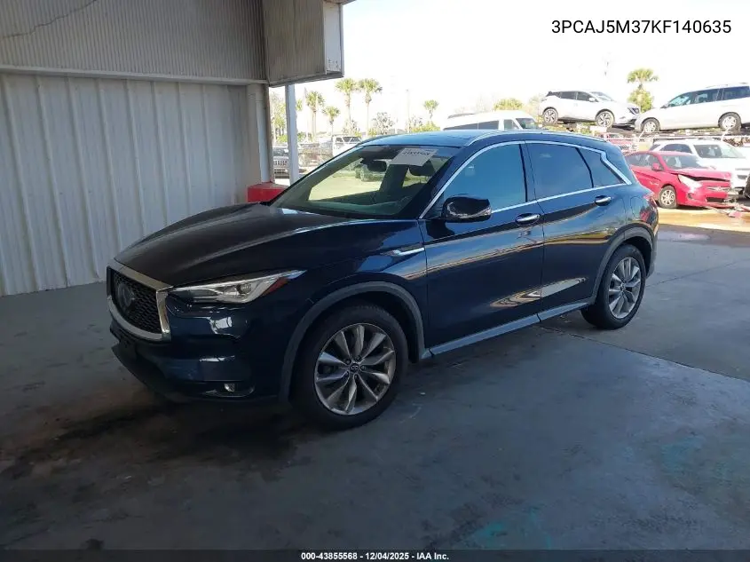 3PCAJ5M37KF140635 2019 Infiniti Qx50 Luxe
